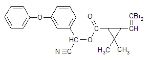 Deltamethrin structural formula