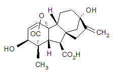 Gibberellic acid structural formula