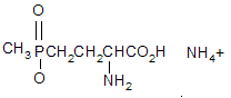 Glufosinate structural formula