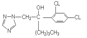 Hexaconazole structural formula
